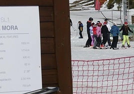 Escuela de esquí en Leitariegos.