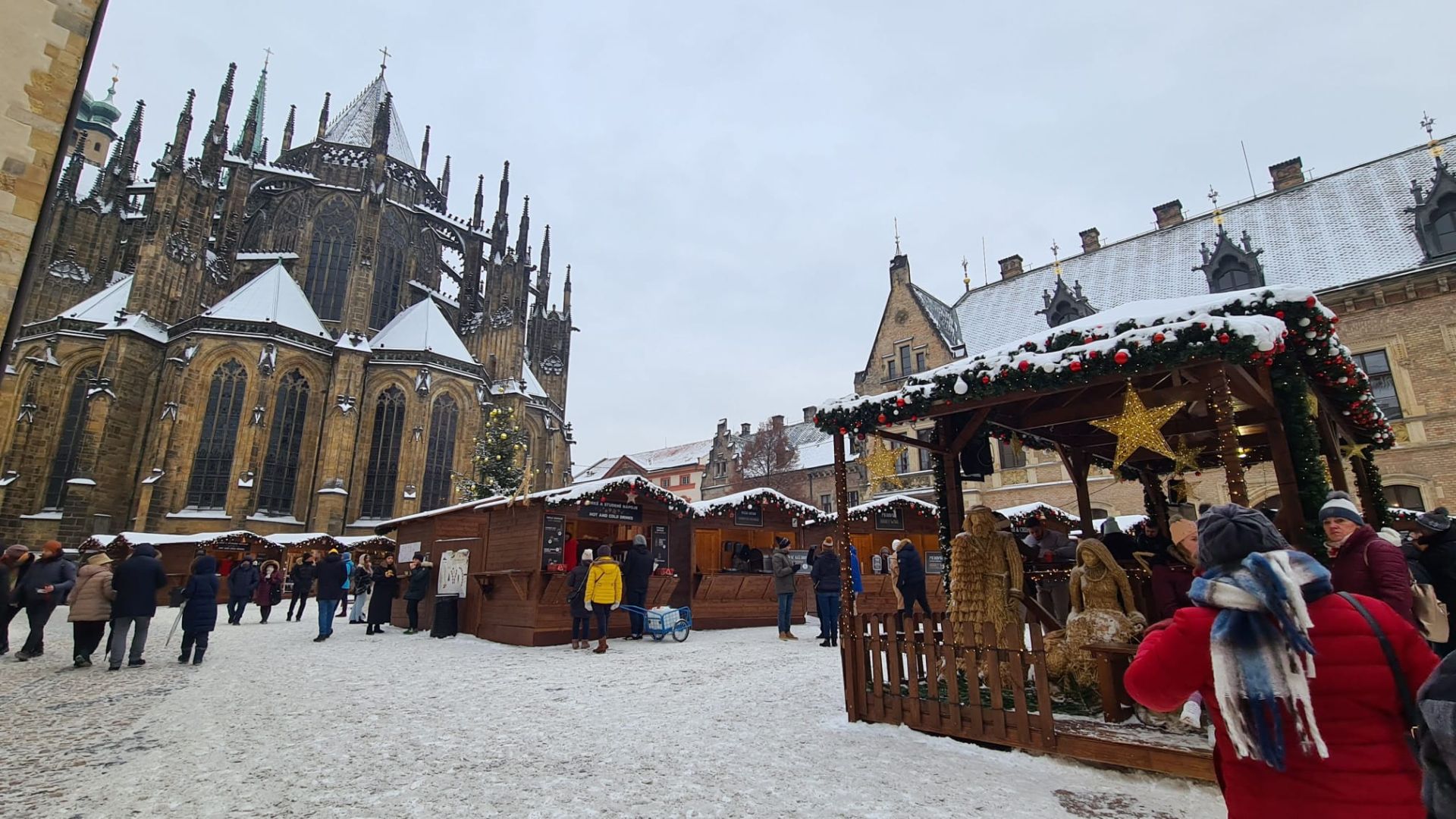 Mercadillo navideño en Praga