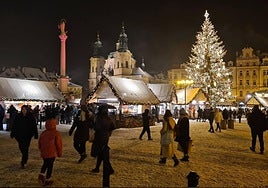 Mercadillo navideño en Praga