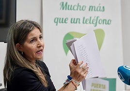Rueda de prensa del Teléfono de la Esperanza.