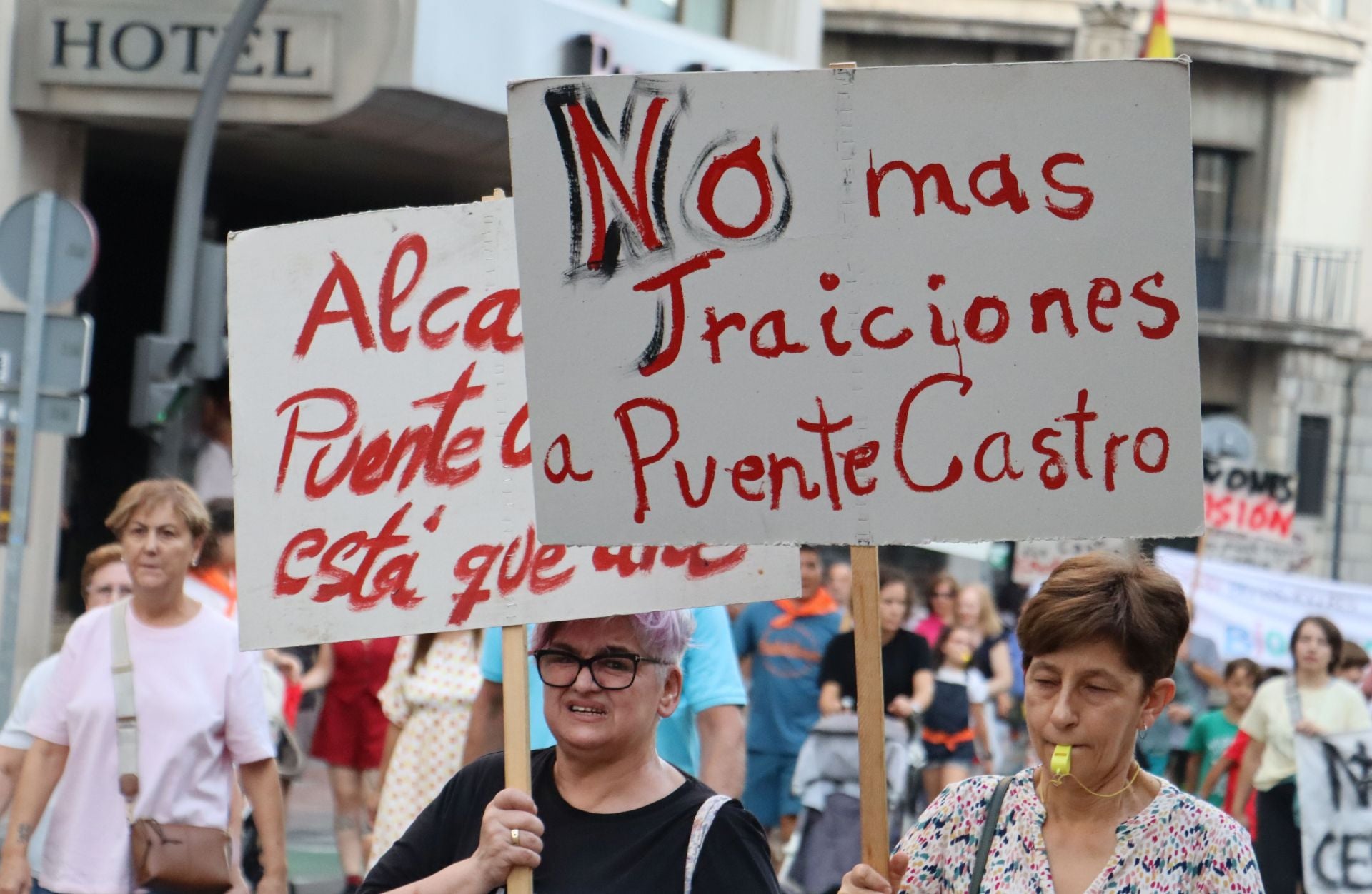 Protesta contra la macroplanta de biomasa proyectada en Puente Castro