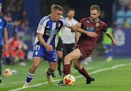 Diego Moreno, en un partido con la Deportiva.