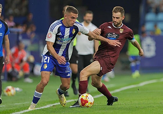 Diego Moreno, en un partido con la Deportiva.