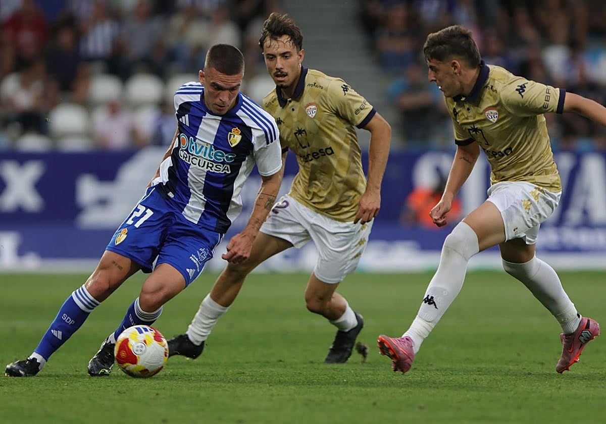 Diego Moreno, en un lance del partido.