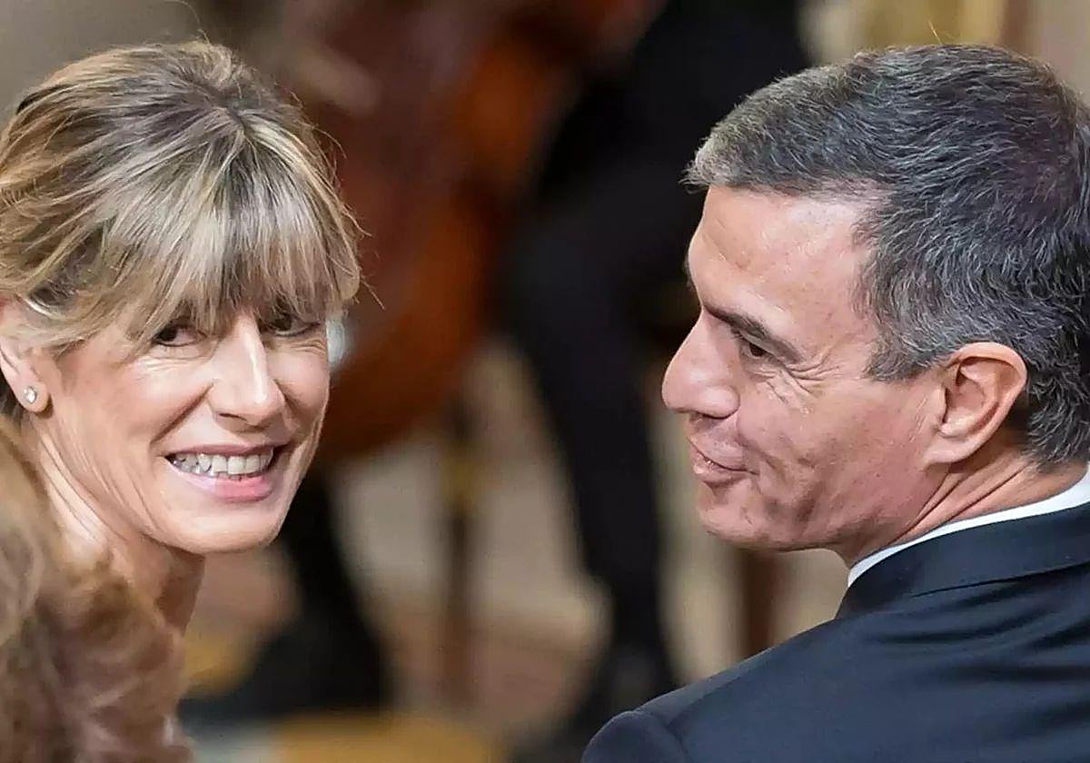 Begoña Gómez y Pedro Sánchez.