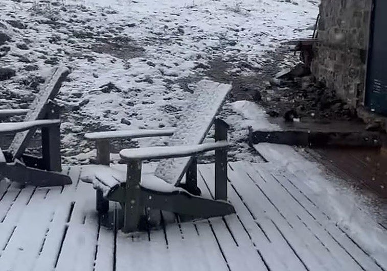 Nieve en el Collado Jermoso.