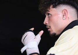 Antonio Barrul, durante un entrenamiento en el club Fuerte y Constante.