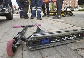 Imagen de archivo de un patinete.