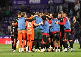 La Cultural celebra el triunfo en el José Zorrilla