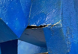 Las imágenes de la escultura vandalizada en León