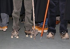 Anterior madreñada en León.