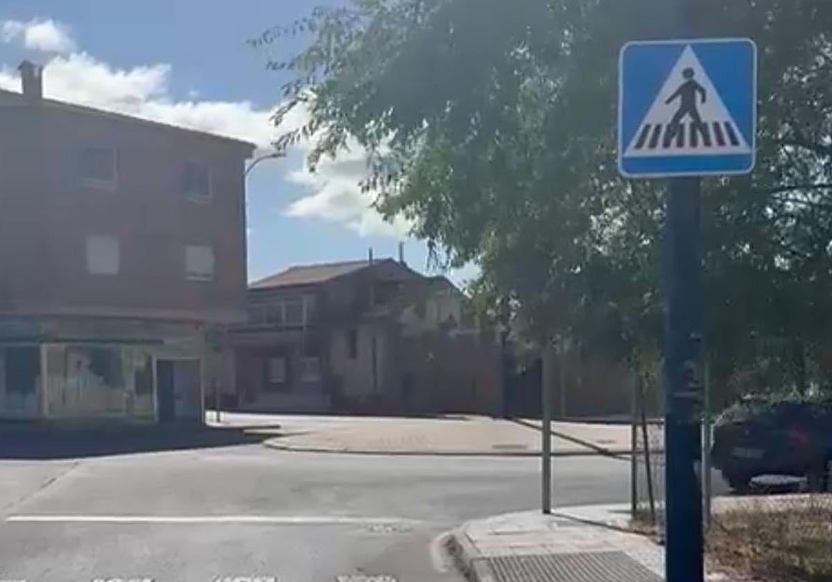 Imagen de la rotonda donde se situa el stop.