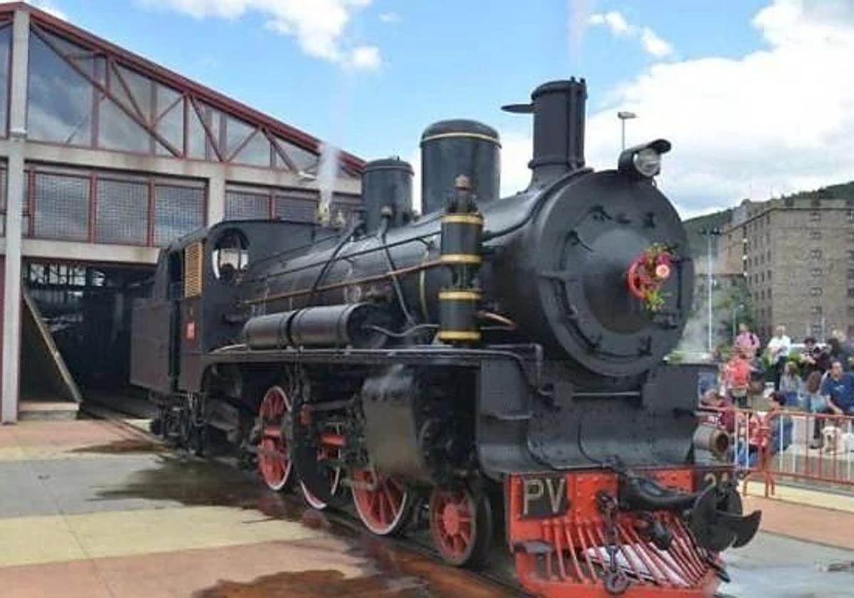 Imagen de archivo de una locomotora.