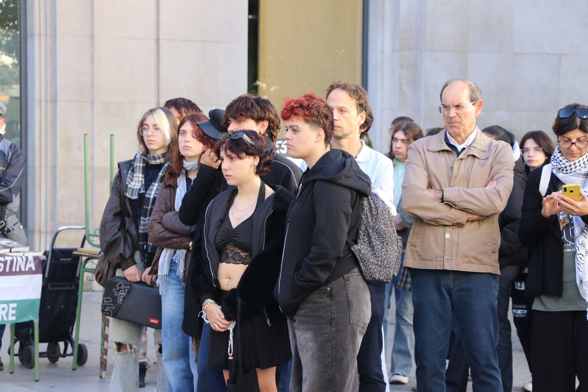 Imágenes de la lectura por Palestina en León
