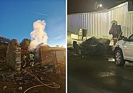 Incendio en un pueblo y en León ciudad.