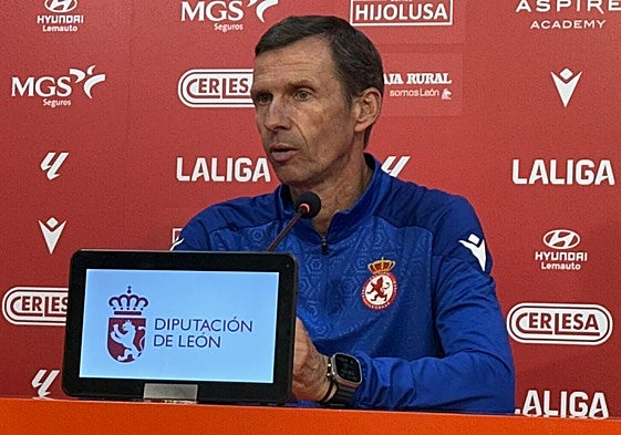 Cuco Ziganda, en la sala de prensa del Reino.