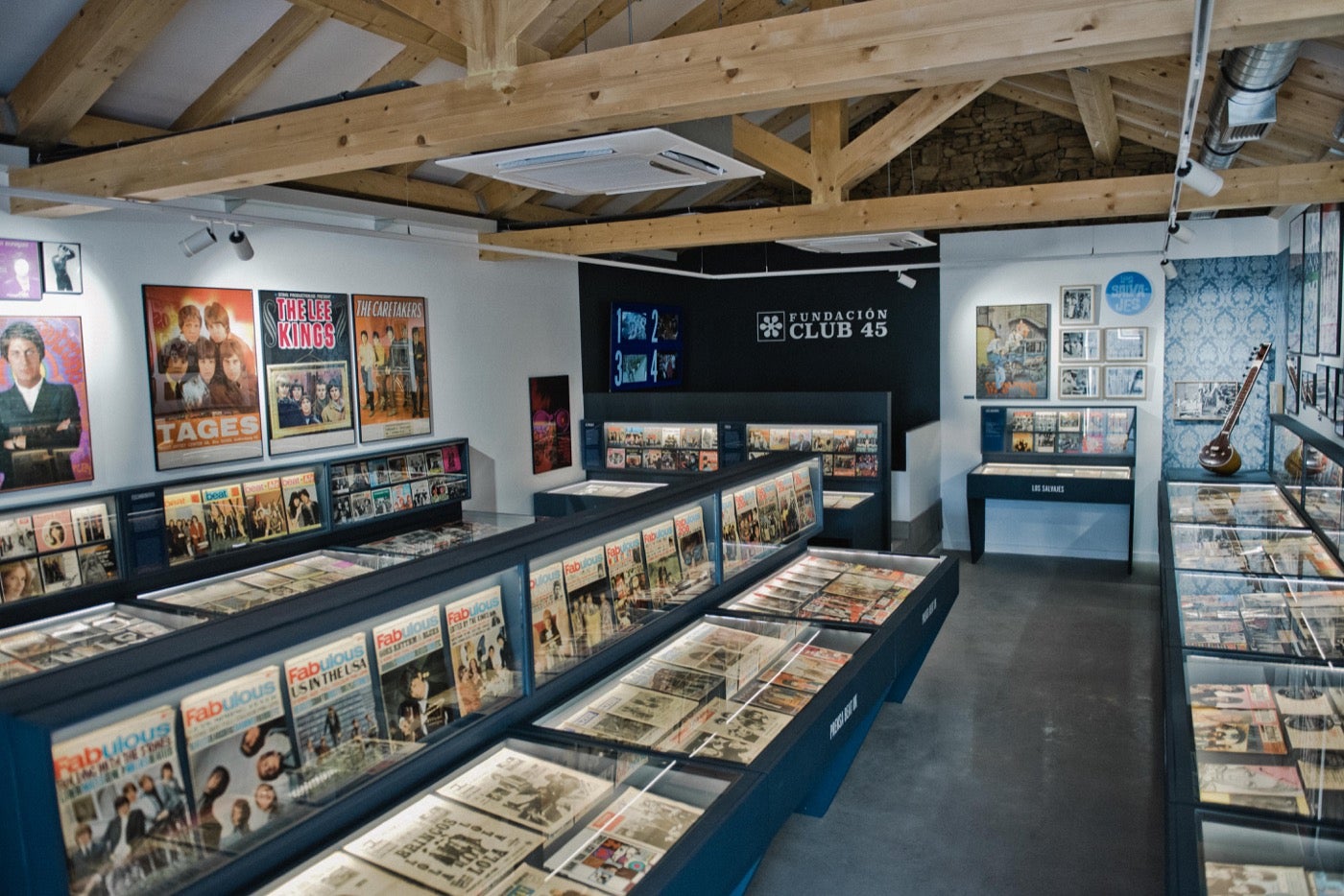 Una imagen del museo de la Fundación Club 45 en Santa Colomba de Somoza.