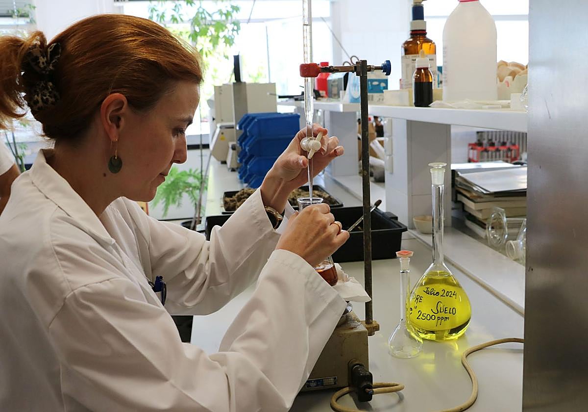 Una investigadora del instituto.