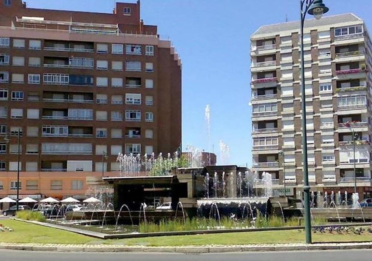 Glorieta de Carlos Pinilla, en León.