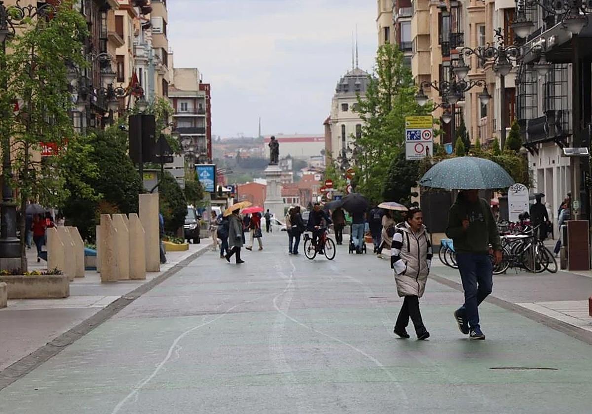 Avenida de Ordoño II en León.