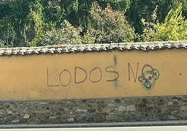 Una de las pintadas en Astorga.