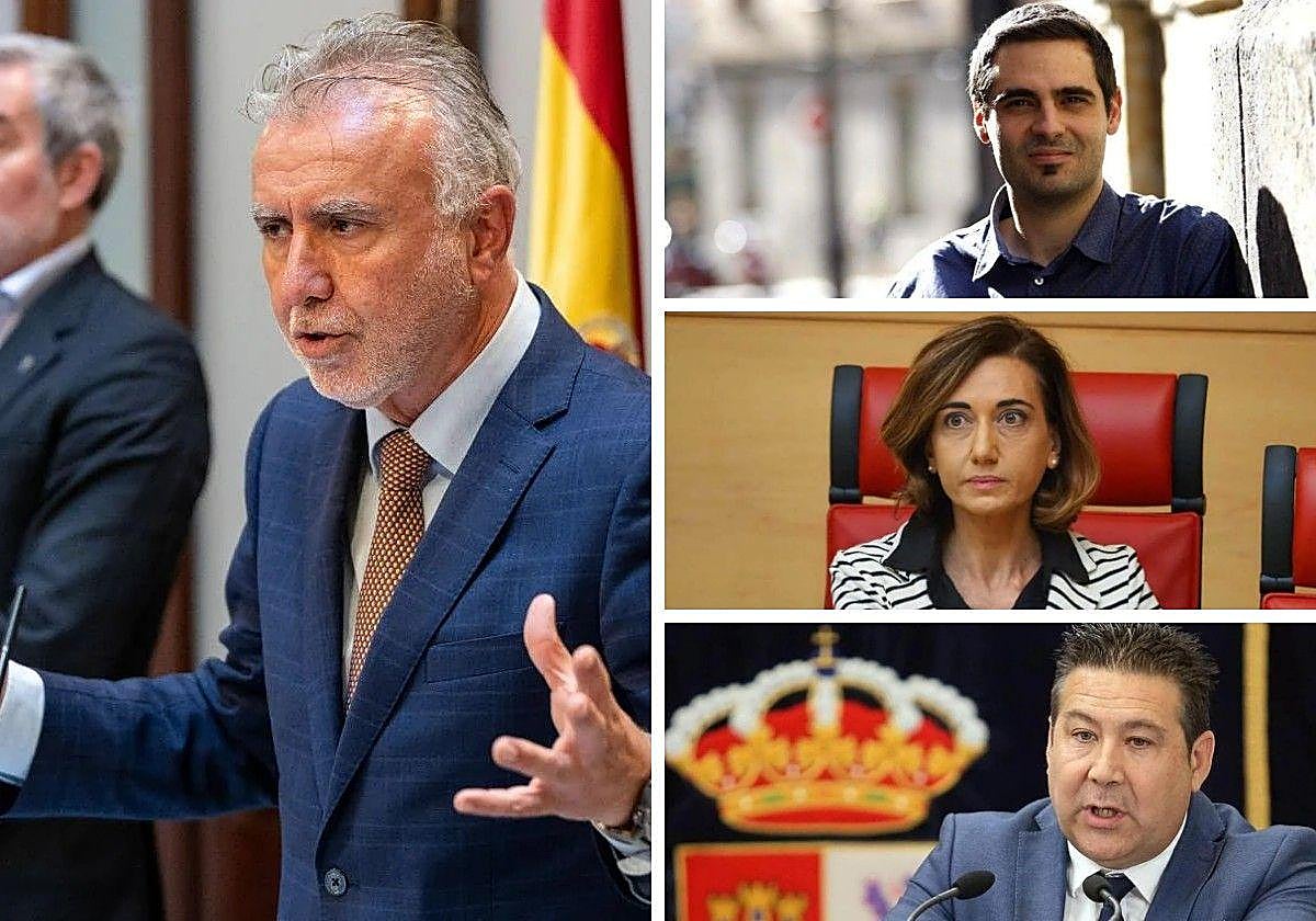 El ministro Torres y los tres máximos representantes de UPL.