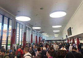 Imagen de la estación de trenes.