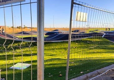 Estreno forzoso de la nueva pista de pumptrack de León antes de que esté abierta