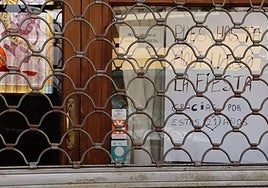 Imagen de archivo del cierre de un negocio.