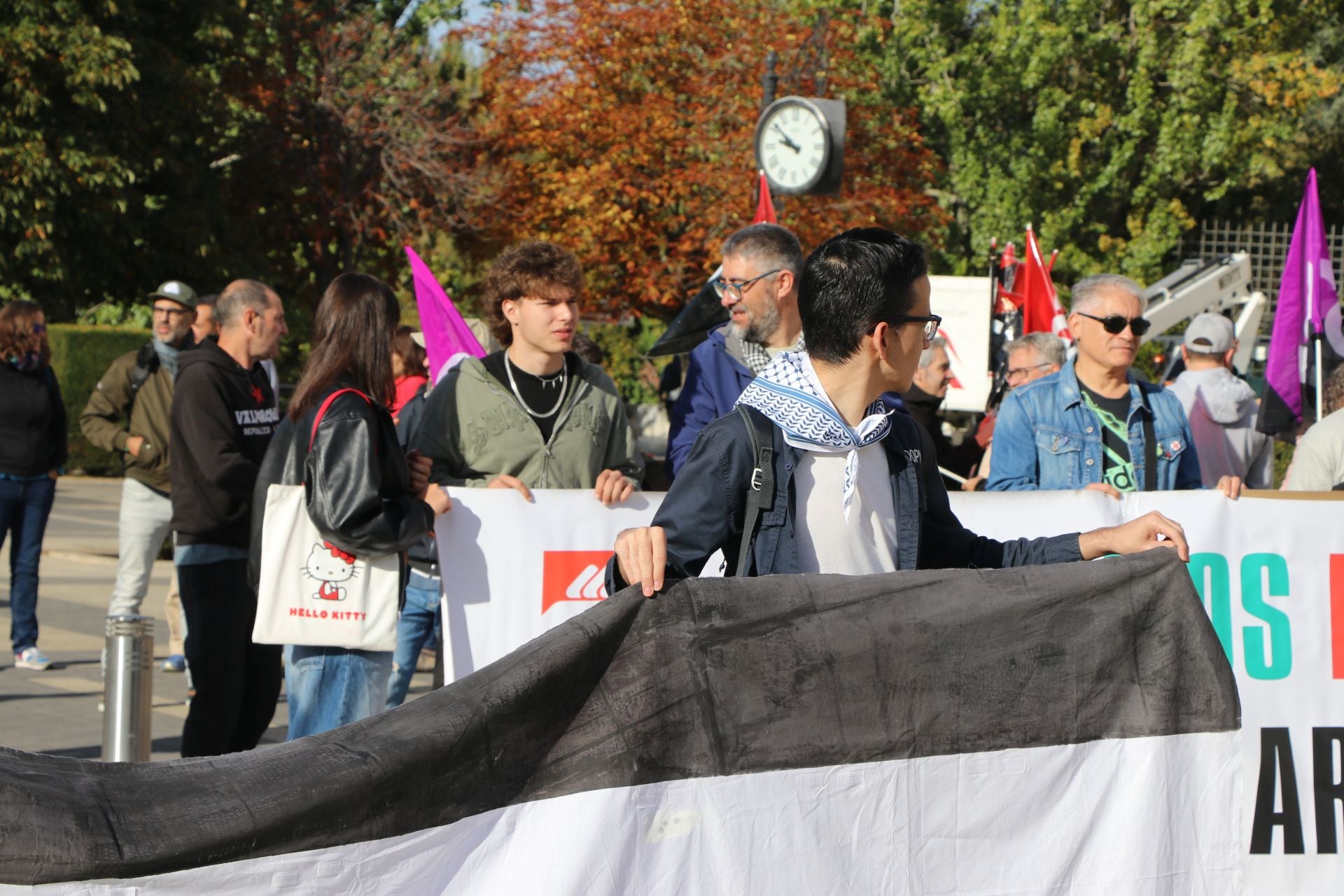 Las imágenes de la manifestación por Palestina en León