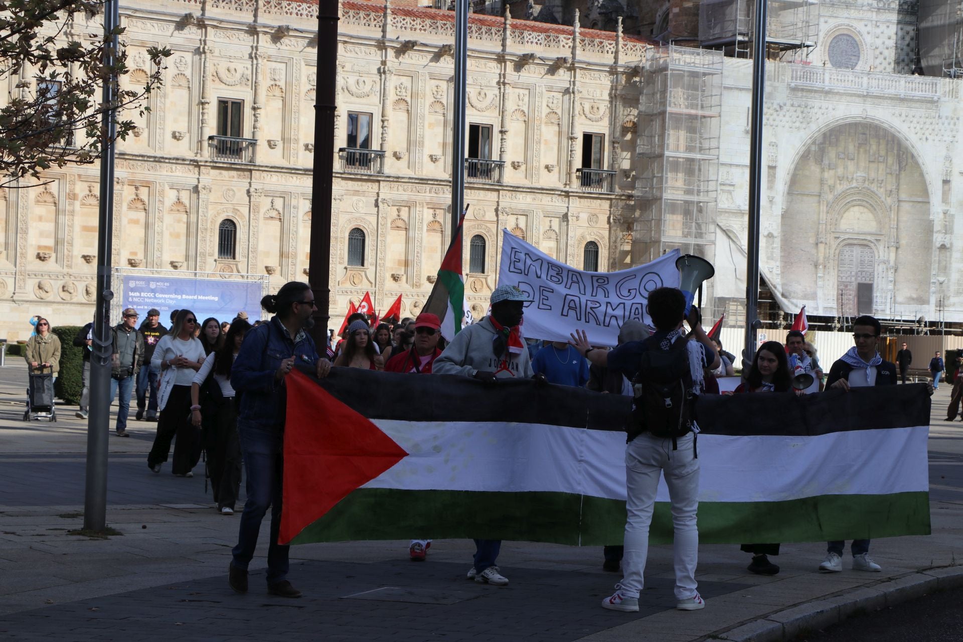 Las imágenes de la manifestación por Palestina en León