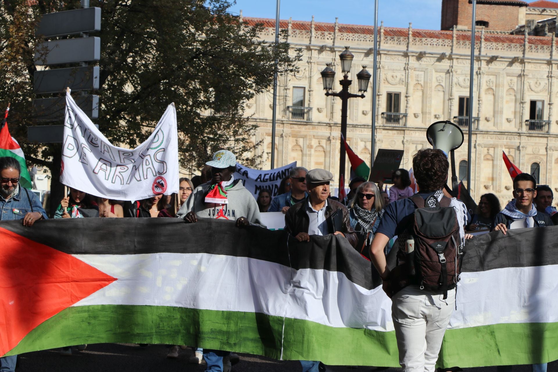 Las imágenes de la manifestación por Palestina en León