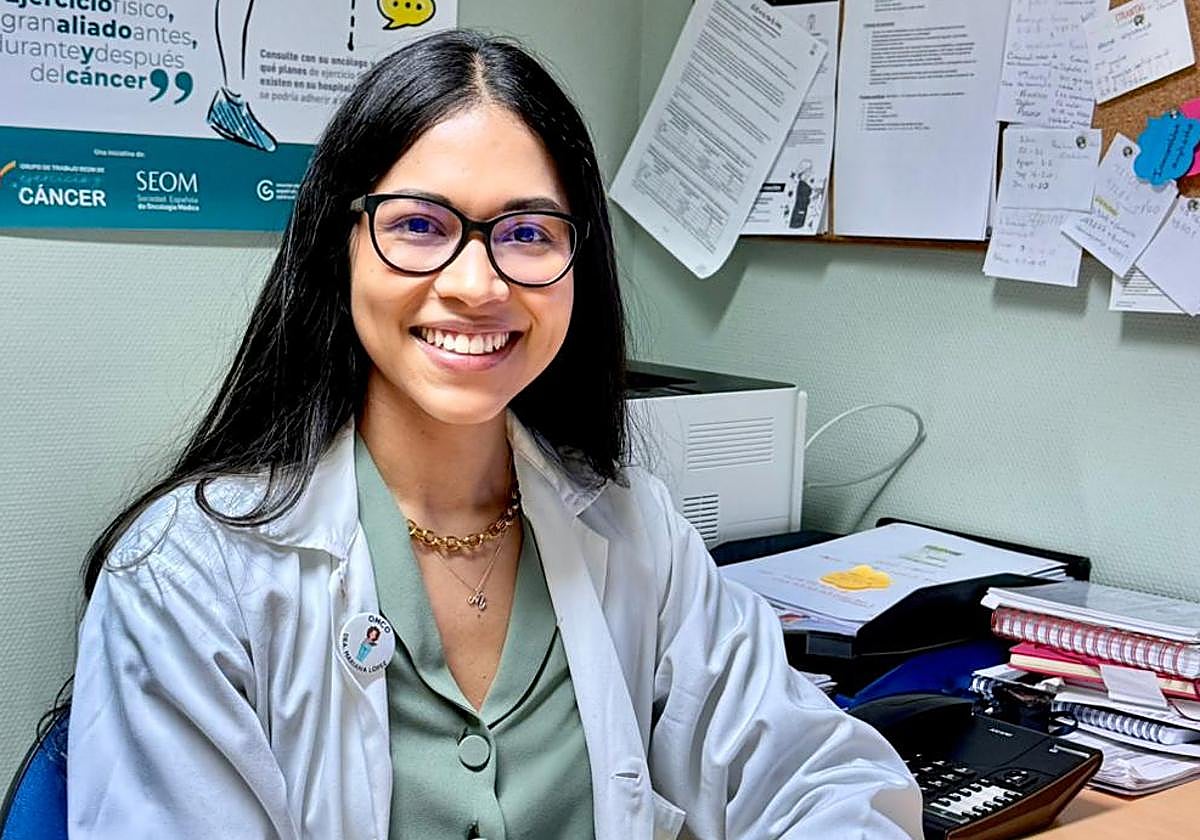Mariana López Flores, oncóloga en el Hospital de León.