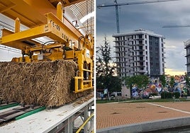 Central de biomasa en Briviesca (Burgos); y un edificio en La Lastra con una altura de 35 metros.