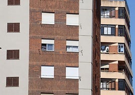 Edificios de la calle del reto de esta semana.