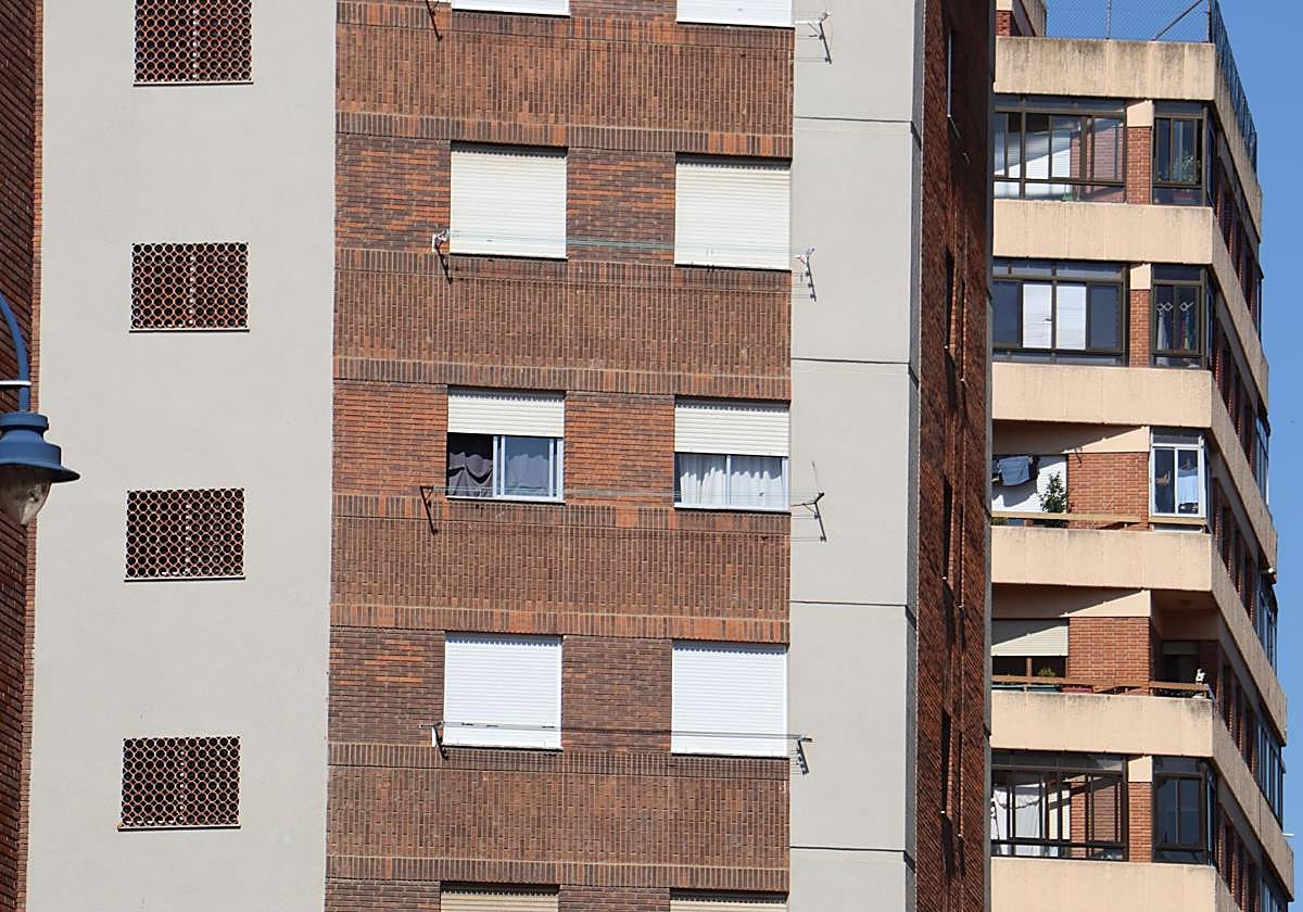 Edificios de la calle del reto de esta semana.