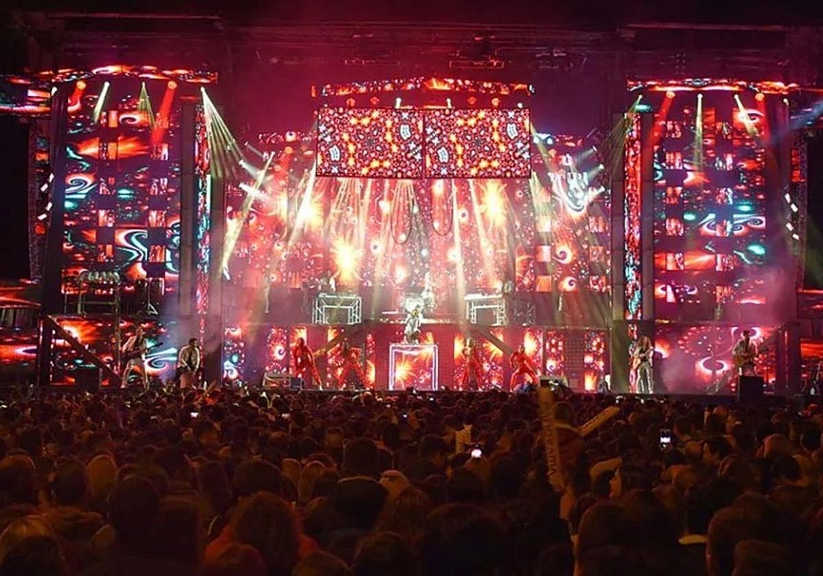 Imagen de archivo de una orquesta de pueblo.