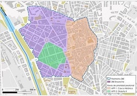 Mapa de la zona restringida por las bajas emisiones.