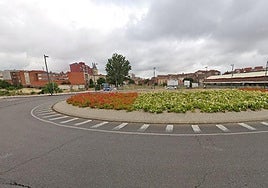La glorieta de la avenida Palencia, junto al Palacio de Congresos y Exposiciones de León, donde se ha producido el atropello.