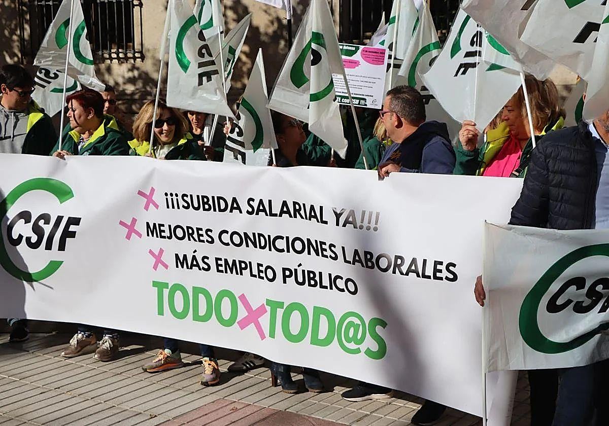Imagen de la protesta del CSIF en 2024.