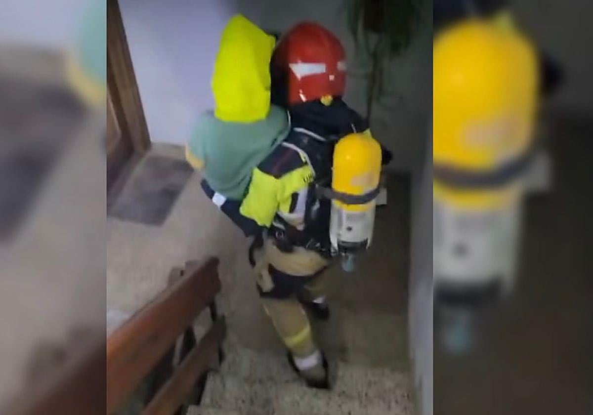 Imagen de la evacuación.