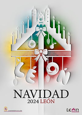 Cartel de la Navidad en León 2024-2025.