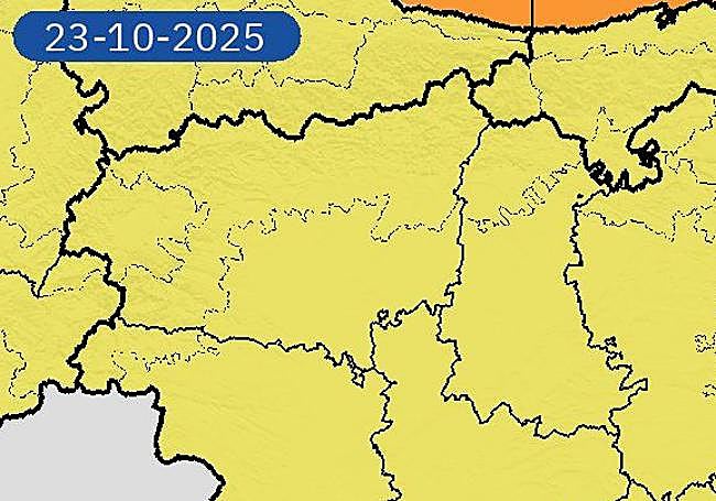 Alerta amarilla en la provincia de León este jueves.