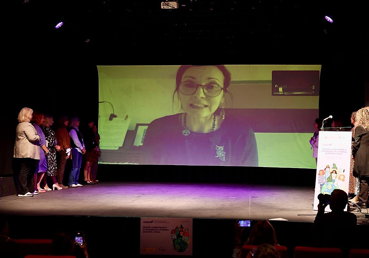 La ministra en la clausura del foro.