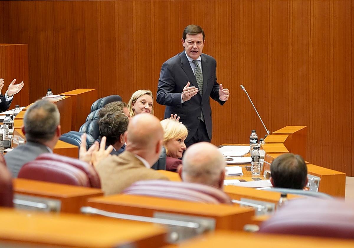 El presidente Fernández Mañueco este martes.