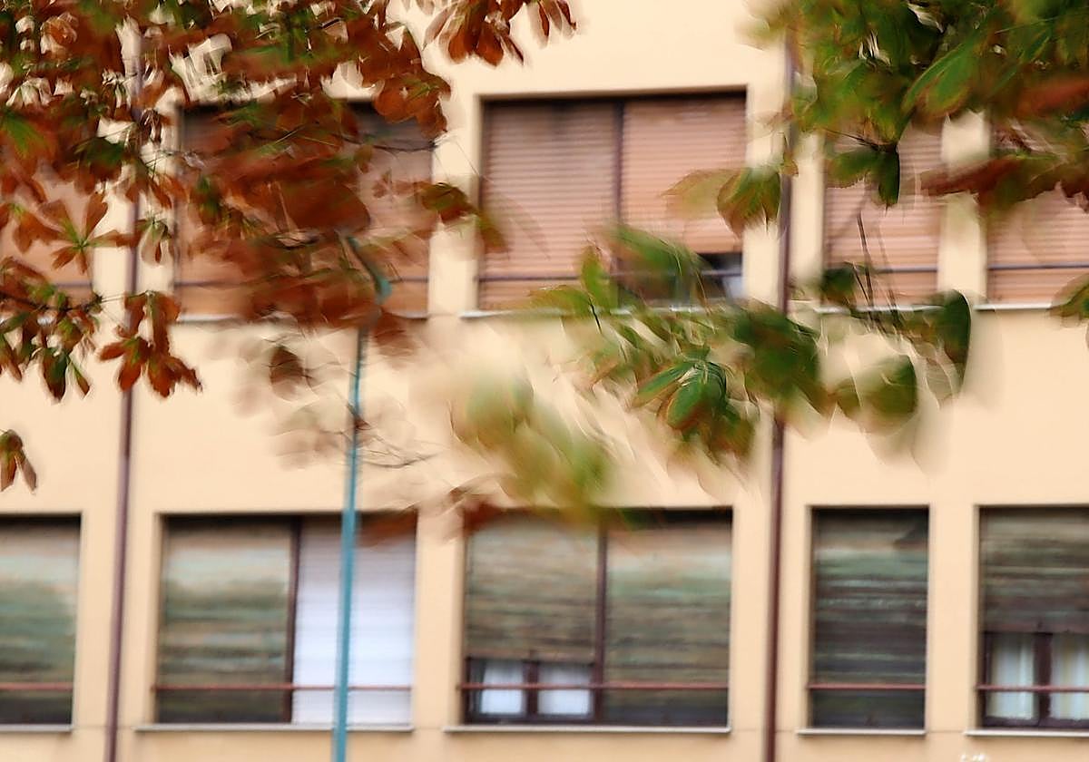Viento en León en una imagen de archivo.