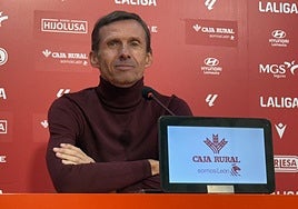 Cuco Ziganda, en sala de prensa.