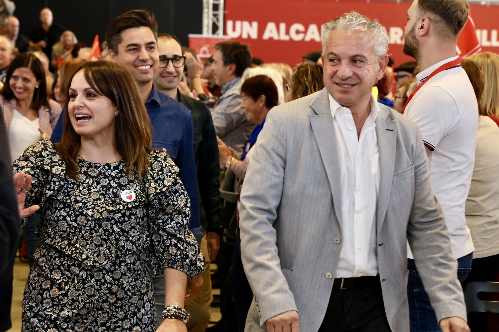 El acto del PSOE con Sánchez en León, en imágenes