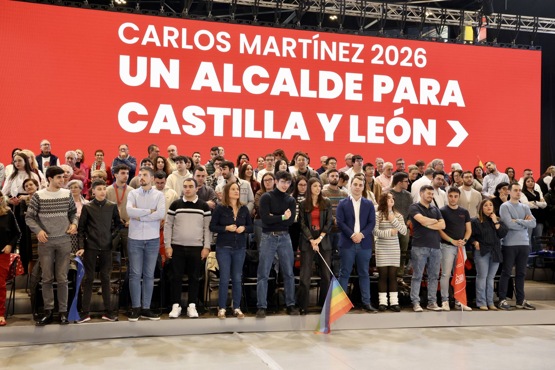 El acto del PSOE con Sánchez en León, en imágenes