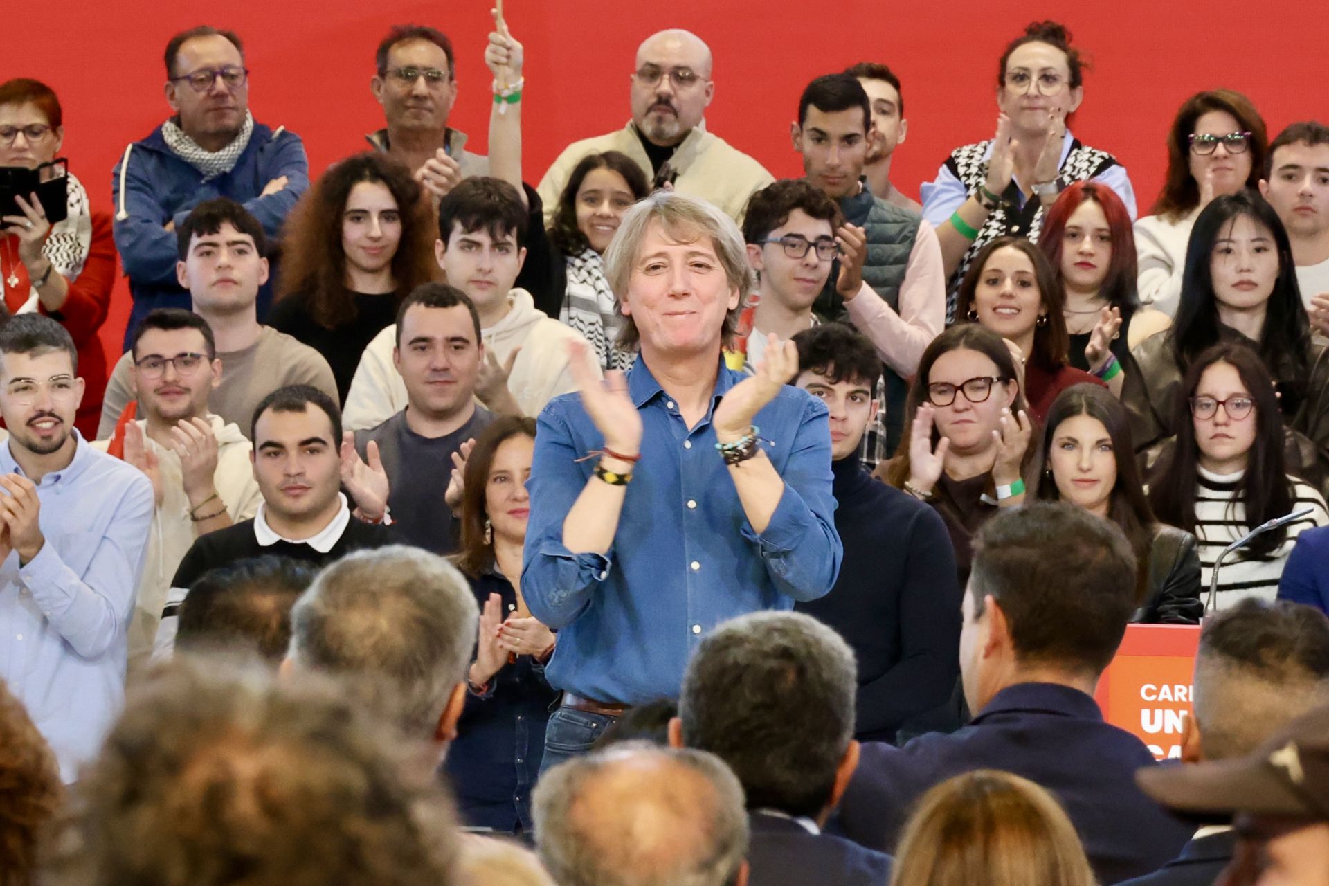 El acto del PSOE con Sánchez en León, en imágenes